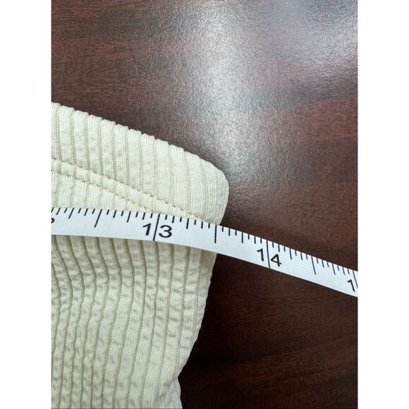 Nike Cream Colored Bandeau Swim Top with Removable Straps Size Small - Picture 6 of 6